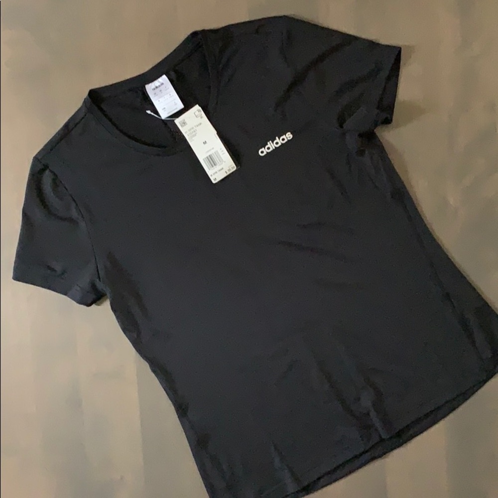 NWT! Adidas Climate Moisture Wicking Top w/ Accent